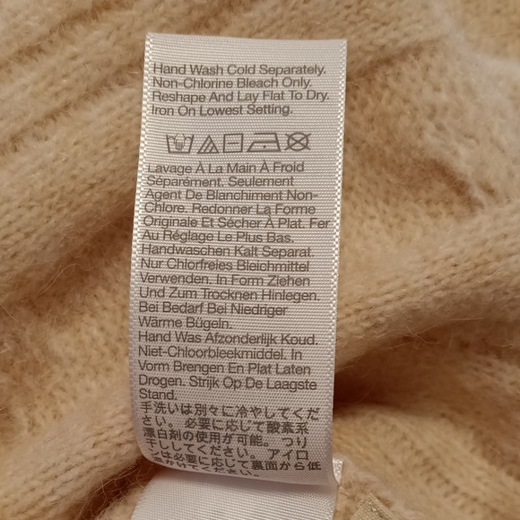 Madewell Plus Size Cable Havener Pullover Sweater Heather Powder - Picture 11 of 15